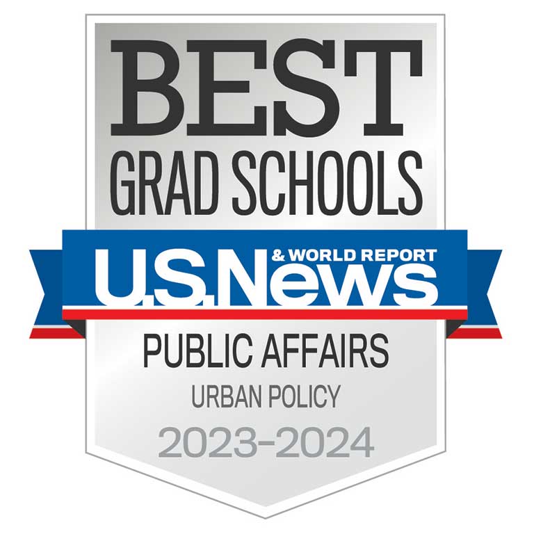 Urban Policy badge from U.S. News and World Report. 